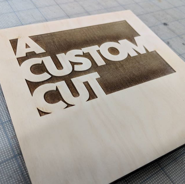 Custom Wood Engraving Coasters for A Custom Cut 