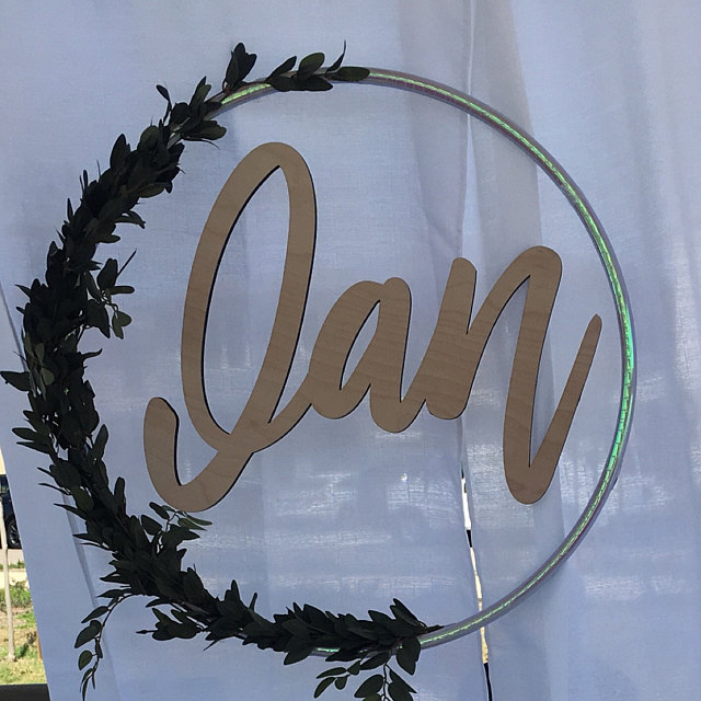 Custom Wedding Name Sign